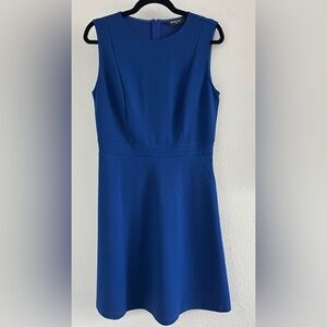 Allegra K Sleeveless Royal Blue Fit-and-Flare Mini Dress